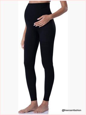 Maternity Leggings Over Belly Yoga Pants Workout Active Wear